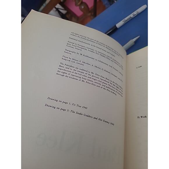 PAUL KLEE Monograph by Will Grohmann HC Harry N Abrams Color Plates 1955 1st Ed - Picture 5 of 6